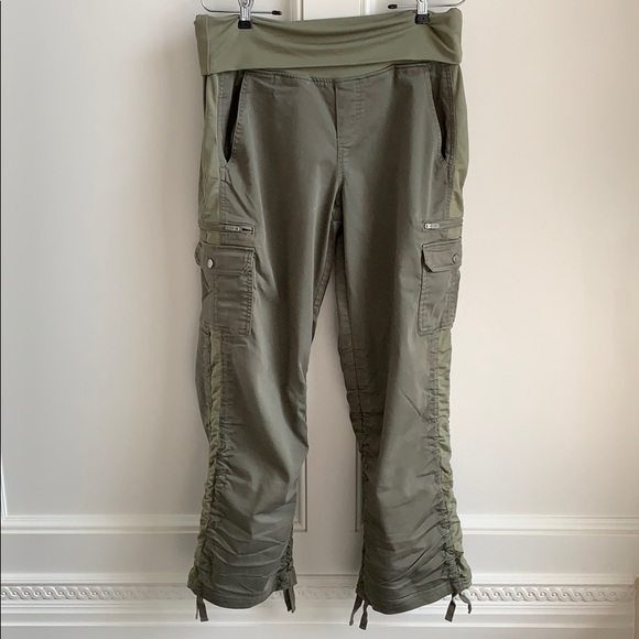 black split leg trousers